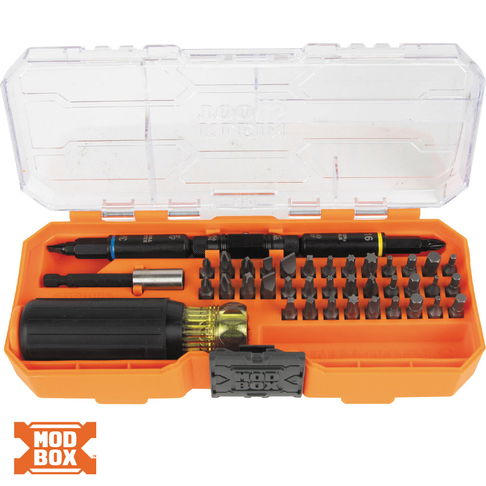 Set șurubelnițe/chei de piulițe multi-bit KNECT™ cu rezistență la impact, 46 de piese
