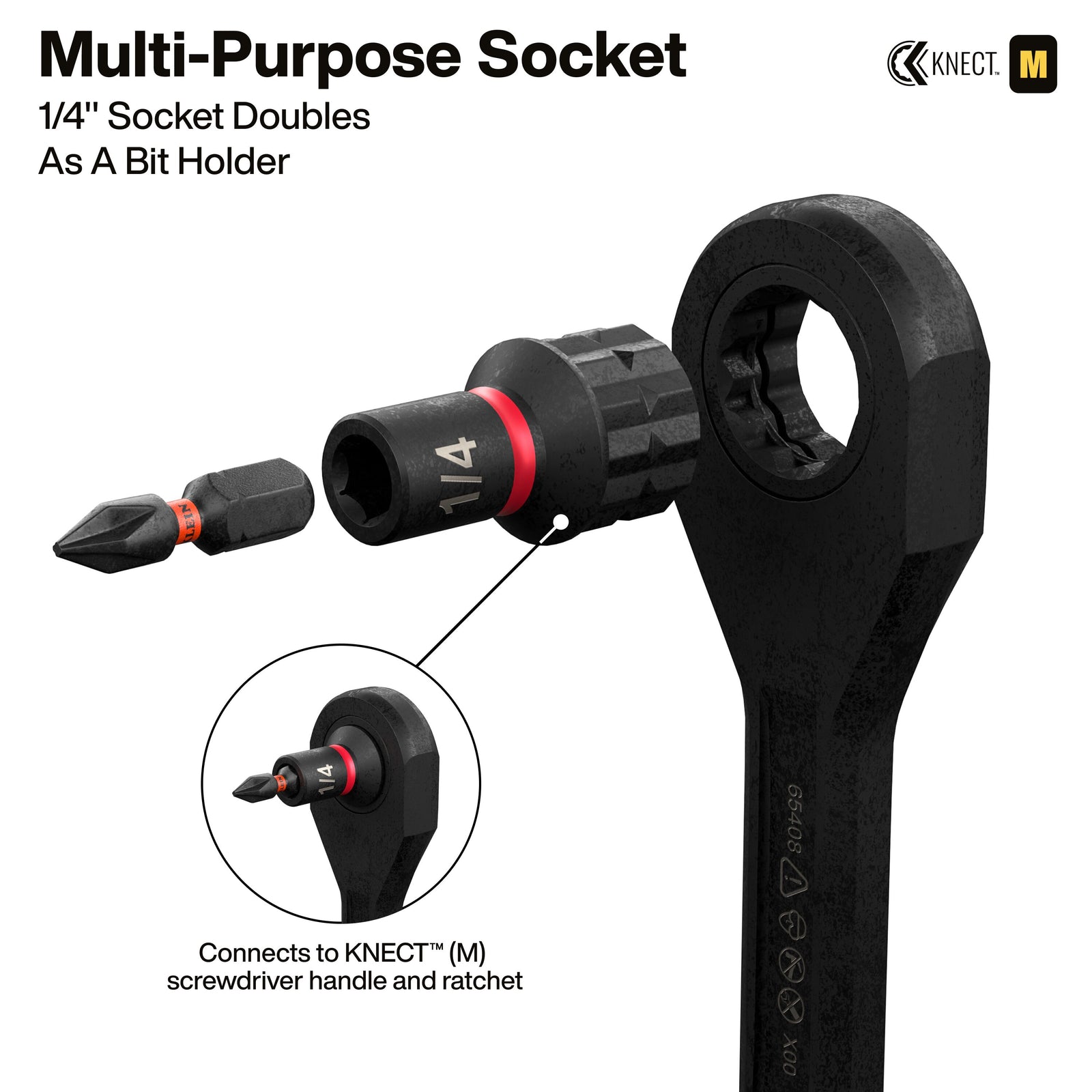Set de chei tubulare KNECT™ cu acționare de 3/8 inch, rezistente la impact, 15 piese